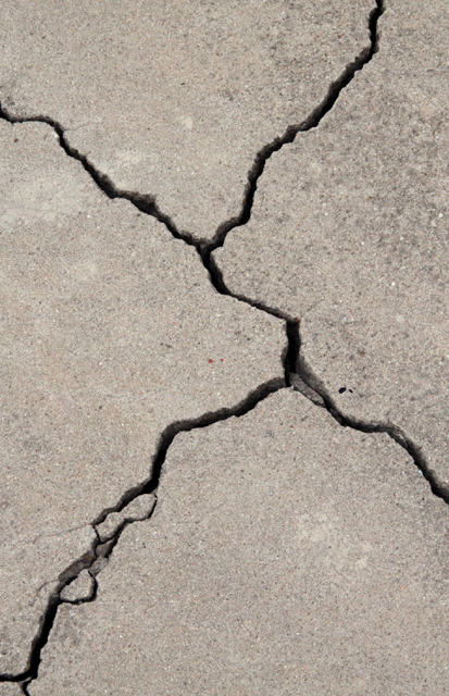 Big Cracks in Concrete Need Repair