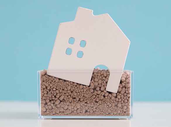 The physical properties of dirt acting against your house